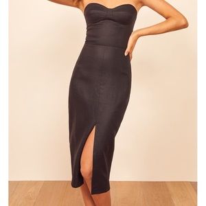 Reformation Black Oboe Dress - size 4